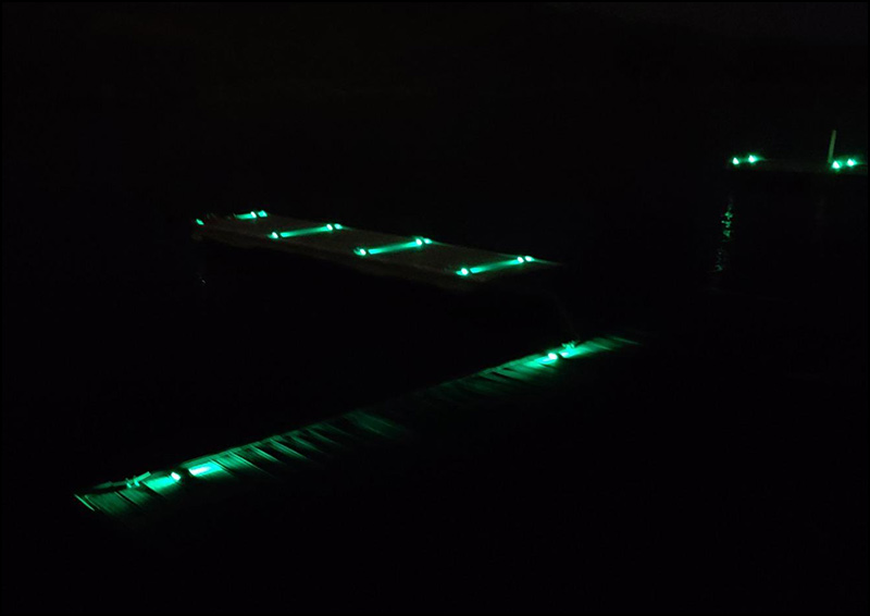 green solar led road stud